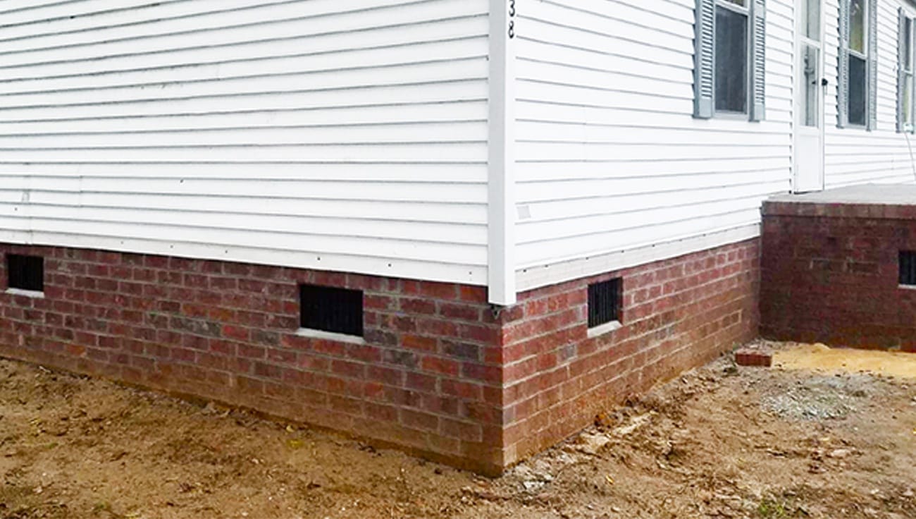 brick foundation repair by pacheco custom masonry and concrete in north carolina