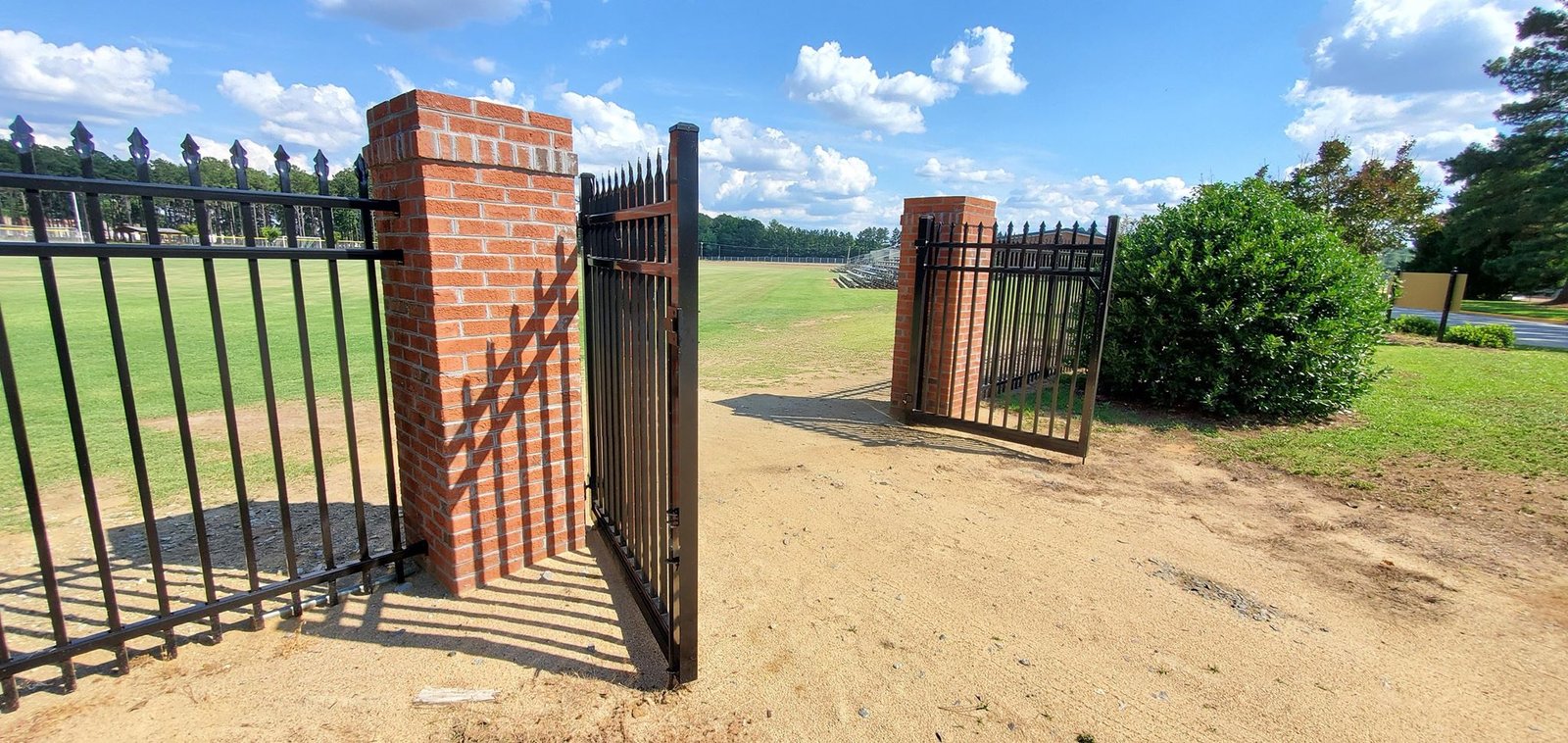 custom brick fence by pacheco custom masonry and concrete in north carolina
