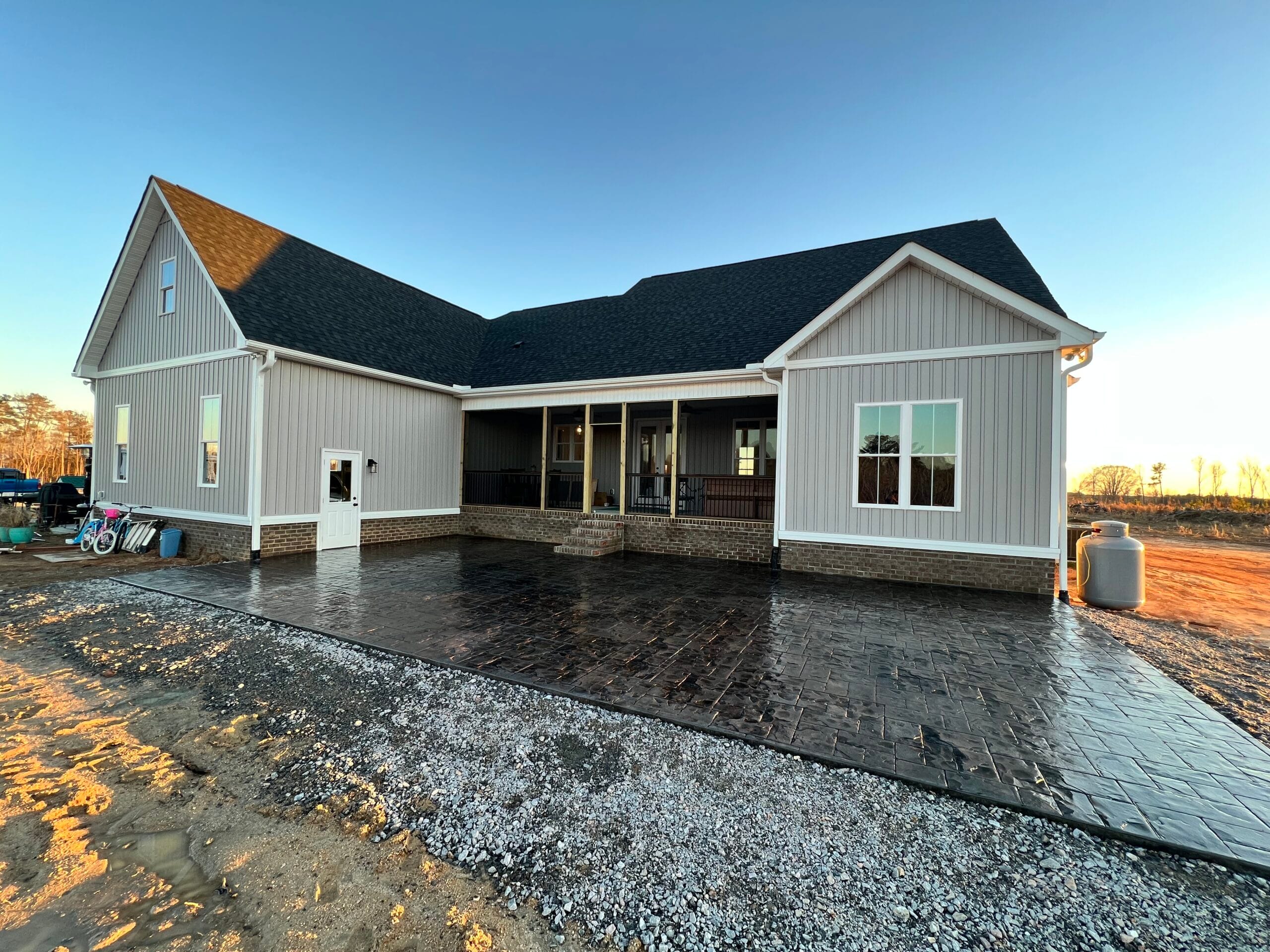 stamped concrete patio in north carolina